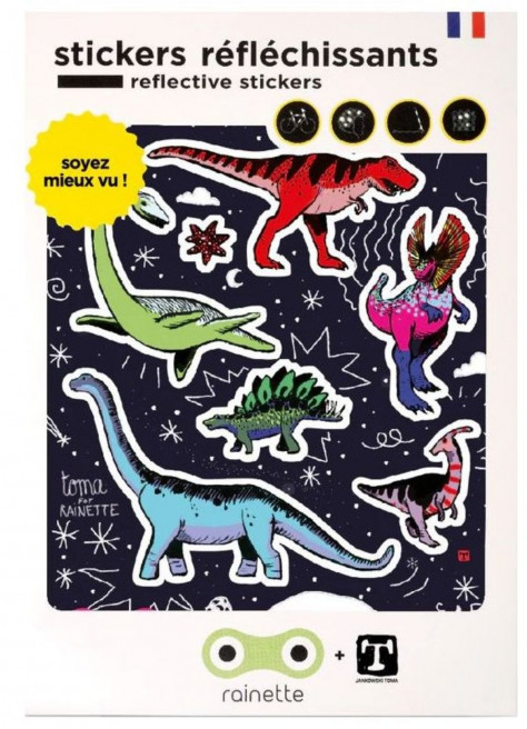 Stickers vélo réfléchissants - Rainette