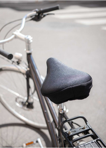 Couvre selle vélo rembourré avec gel - Oxford