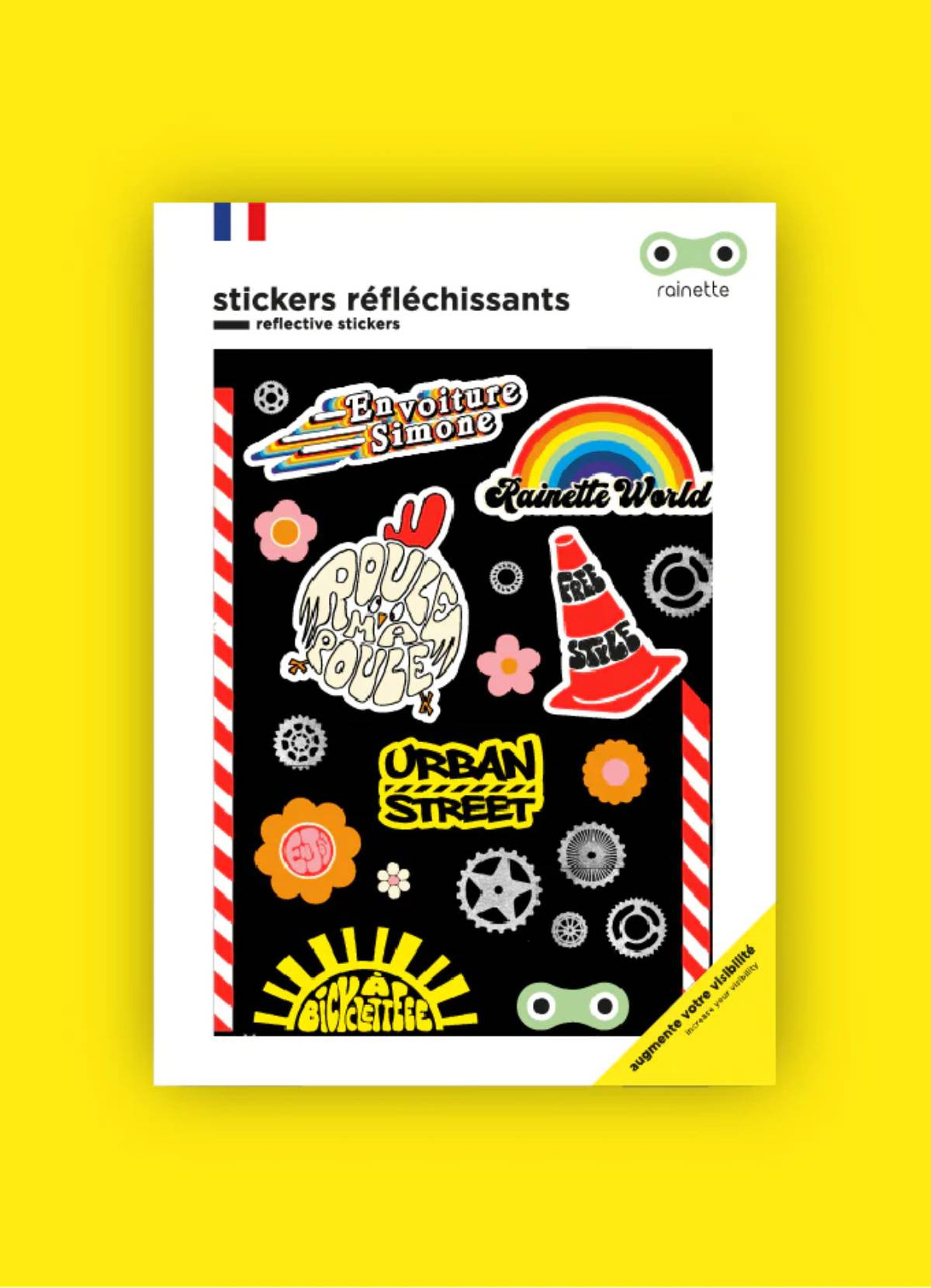 Stickers réflechissants pour vélo CitySlow Rainette - Dröm Design