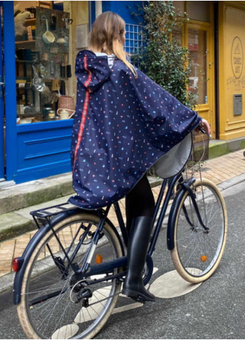 Cape de pluie vélo - Le Temps des Grenouilles