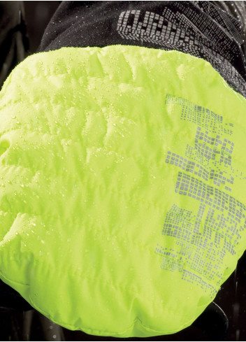 Gants vélo hiver étanches avec sur-moufle fluo - Tucano