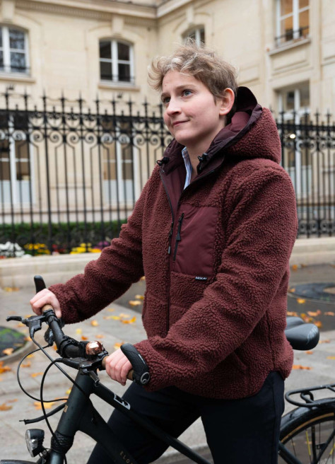 Teddy winter cycling coat - Maium Amsterdam