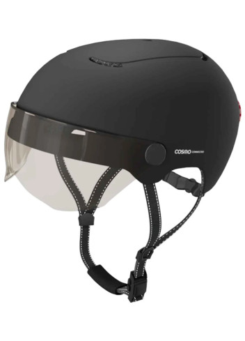 Bike helmet with visor and indicators - Cosmo