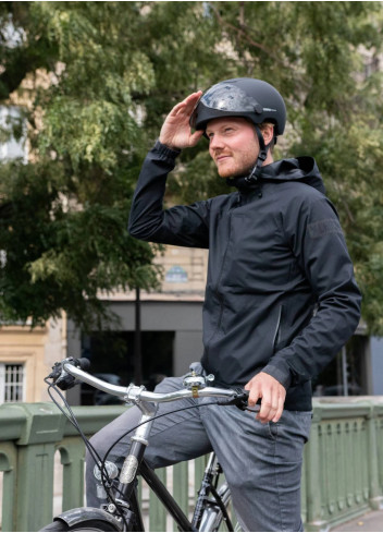 Bike helmet with visor and indicators - Cosmo