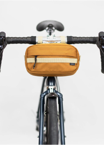 Waterproof handlebar bag - Temple - Burnt Orange