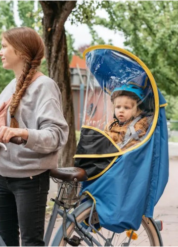 Protection de pluie siège bébé vélo Bub-up - Rainjoy