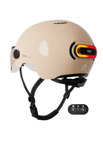 Bike helmet with visor and indicators - Cosmo
