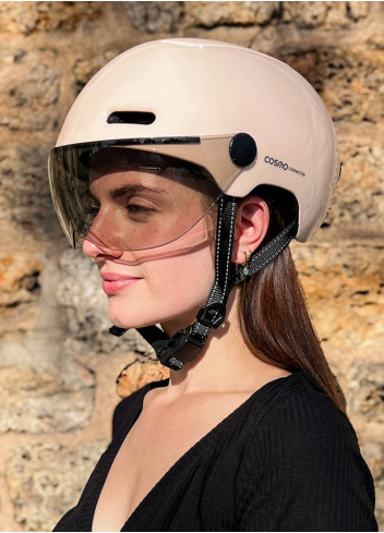 Bike helmet with visor and indicators - Cosmo