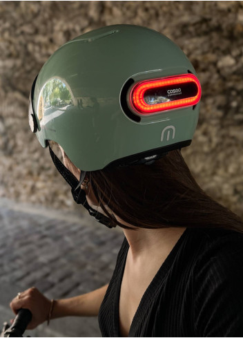 Bike helmet with visor and indicators - Cosmo