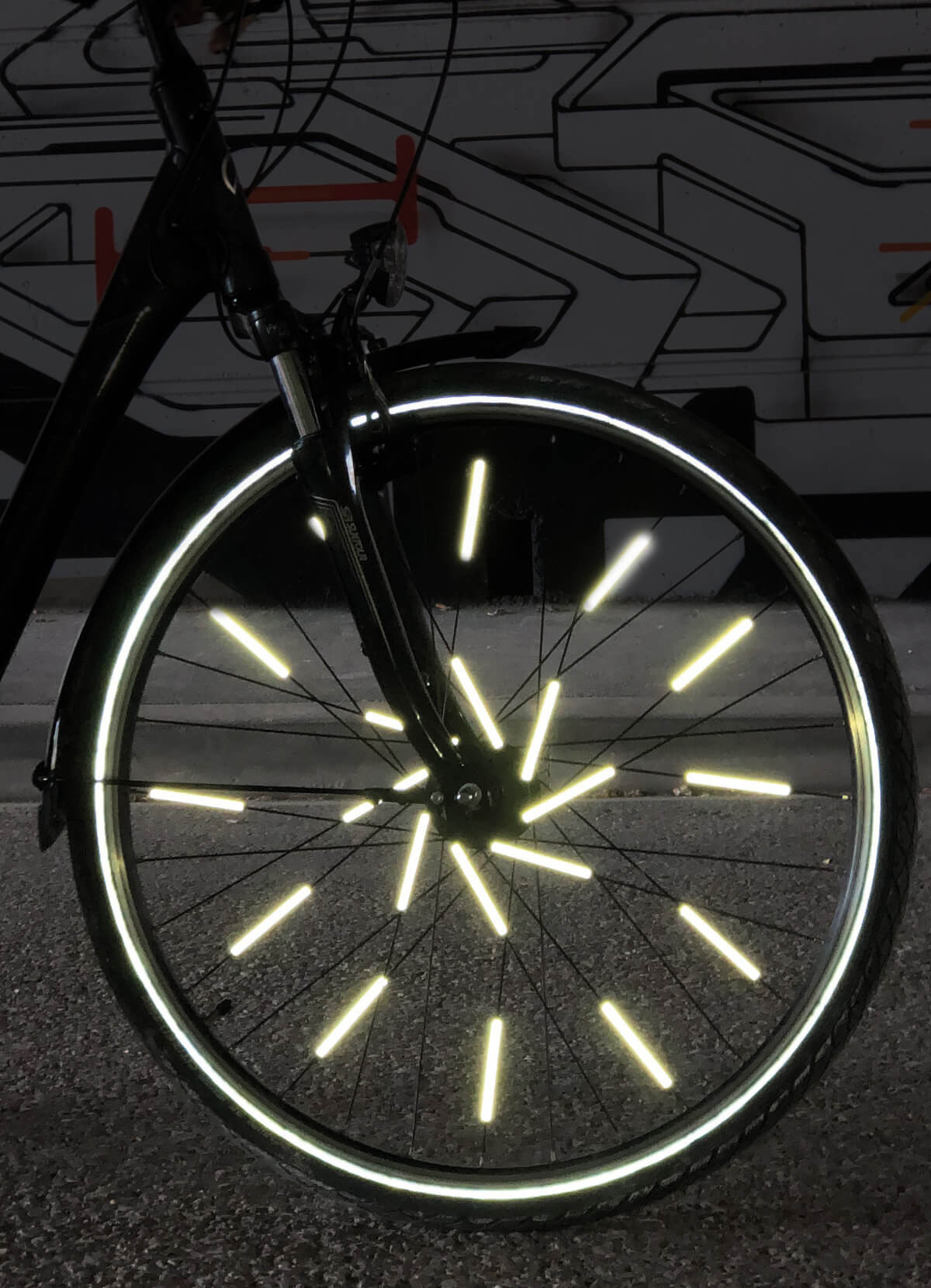 72 pièces réflecteurs de rayons pour vélo, réflecteurs, rayons pour vélo,  visibilité