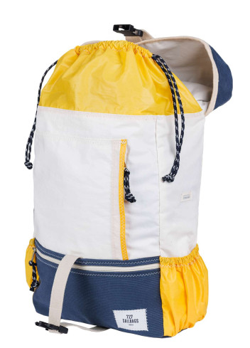 Recycled sail backpack bag made in France