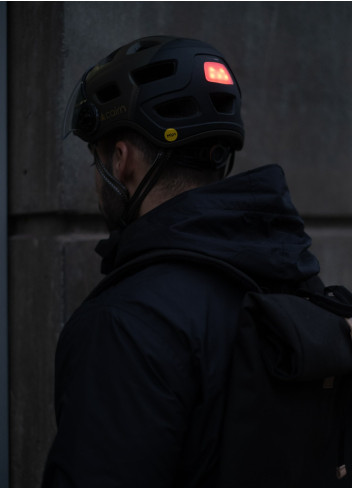 Casque vélo visière avec LED et MIPS - Cairn