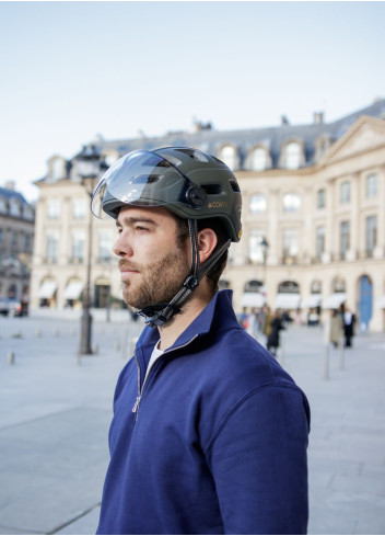 Casque vélo visière avec LED et MIPS - Cairn