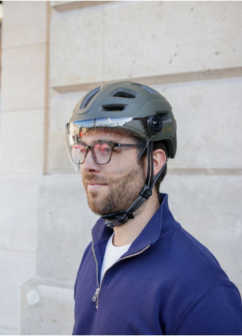 LED MIPS visor bicycle helmet - Cairn