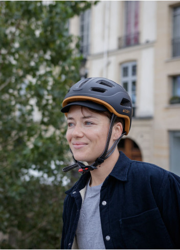 Casque vélo urbain léger et aéré avec LED - CAIRN