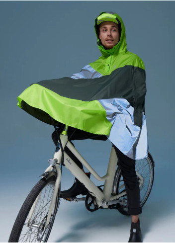 Cape de pluie vélo réfléchissante et imperméable - Urban Circus