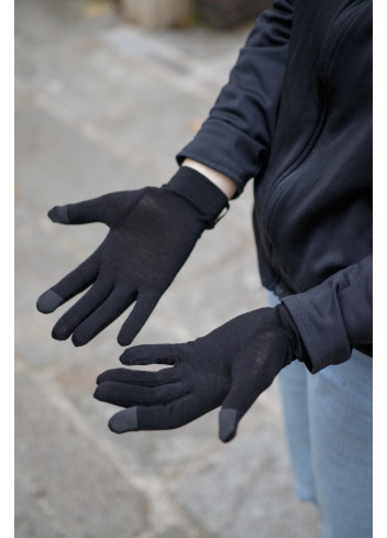 Sous-gants vélo en laine mérinos - Cairn