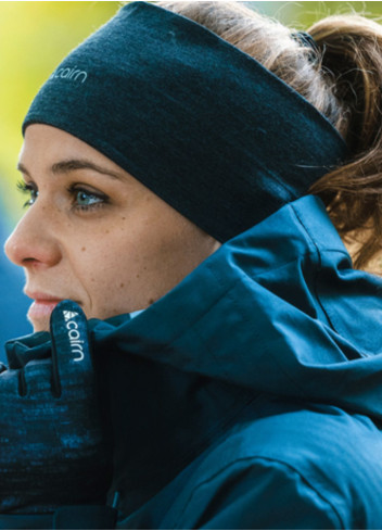 Cycling headband in merino wool - Cairn