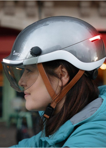 Casque lumineux clignotants avec visière - Overade