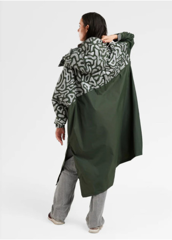 Romea Reflective Rain Poncho - Urban Circus - Kaki