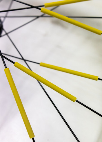 Réflecteurs de rayons vélo or - JSAV