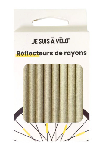 Gold bicycle spoke reflectors - JSAV