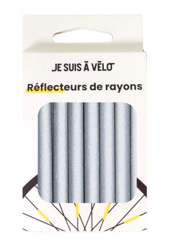 Silver bicycle spoke reflectors - JSAV