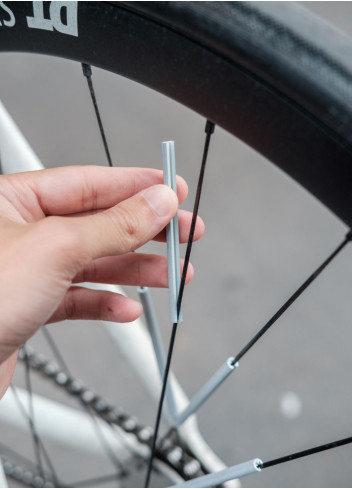 Réflecteurs de rayons vélo argent - JSAV