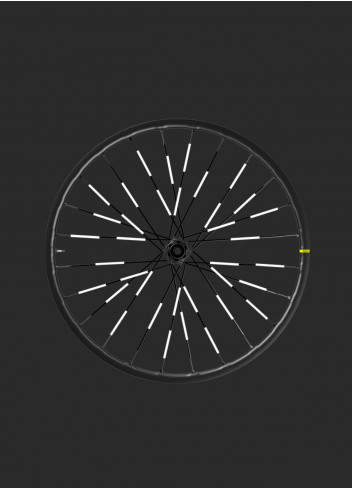 Réflecteurs de rayons vélo noir - JE SUIS À VÉLO