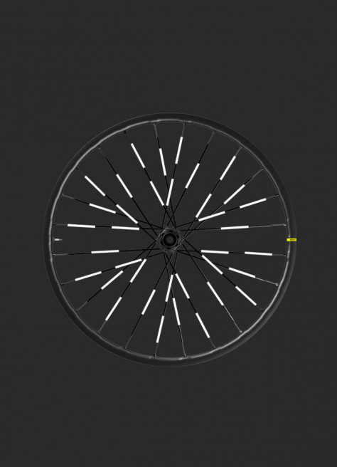 Réflecteurs de rayons vélo noir - JSAV