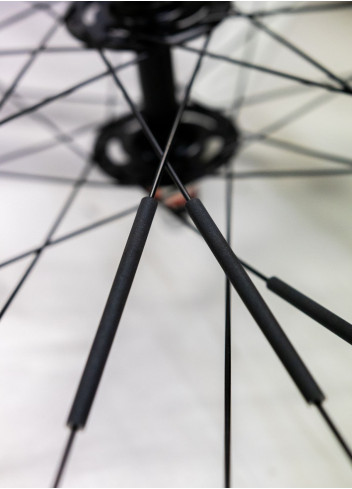 Black bike spoke reflectors - JSAV