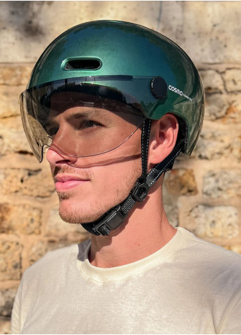 Bike helmet with visor and indicators - Cosmo