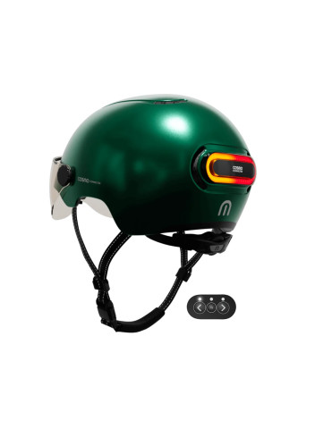 Bike helmet with visor and indicators - Cosmo