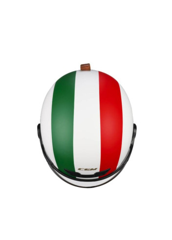 Casque vintage Italie avec visière et cache-oreilles - CGM