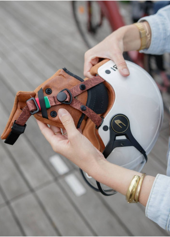 Vintage helmet with visor and earmuffs - CGM