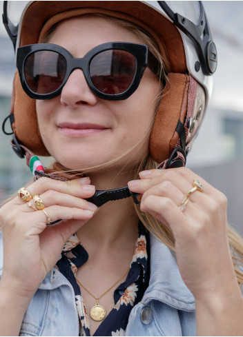 Casque vintage avec visière et cache-oreilles - CGM