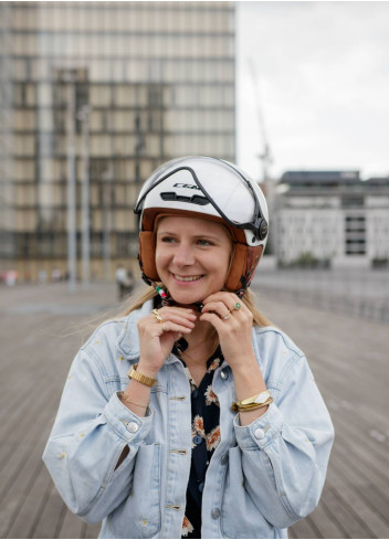 Vintage helmet with visor and earmuffs - CGM