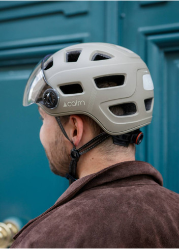 Quartz Visor Led USB bike helmet - Cairn