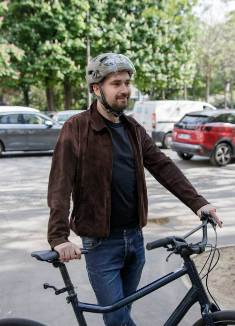 Casque vélo Quartz Visor Led USB - Cairn