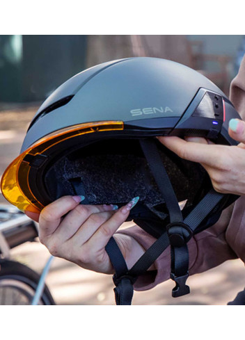 copy of Lightweight, ventilated urban bike helmet with LED - CAIRN