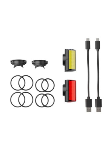 Powerful magnetic front and rear light kit - Shapeheart