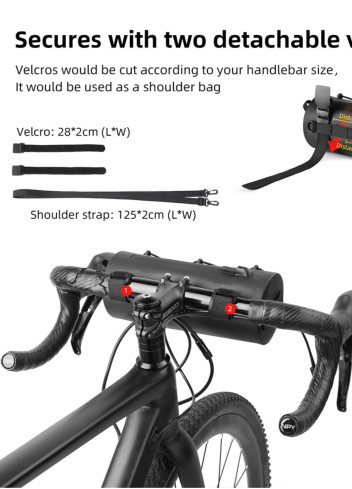Rhino 2.4L Waterproof Handlebar Bag Rhino 2.4L Waterproof Handlebar Bag