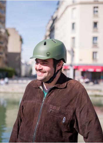 Astro bike helmet with ear flaps - Marko - Kaki