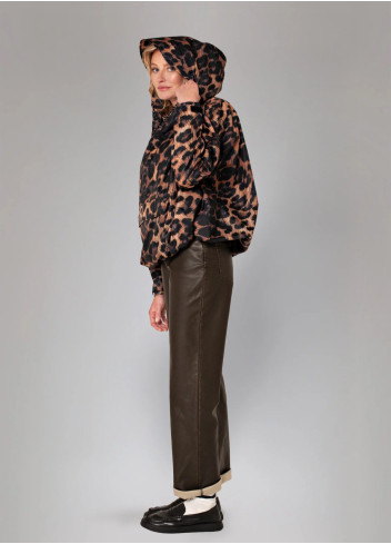 Rainkiss Short Waterproof Anorak - Léopard
