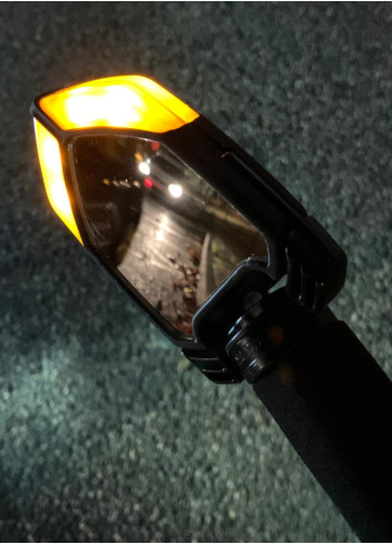 2 rearview mirrors with turn signals - Visaia Bike