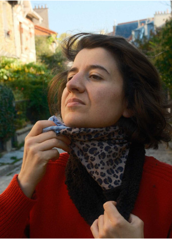 Leopard Fleece Neck Warmer - Cairn Leopard Fleece Neck Warmer - Cairn