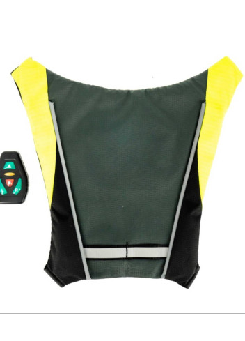Gilet fluo avec clignotants LED - Coolride