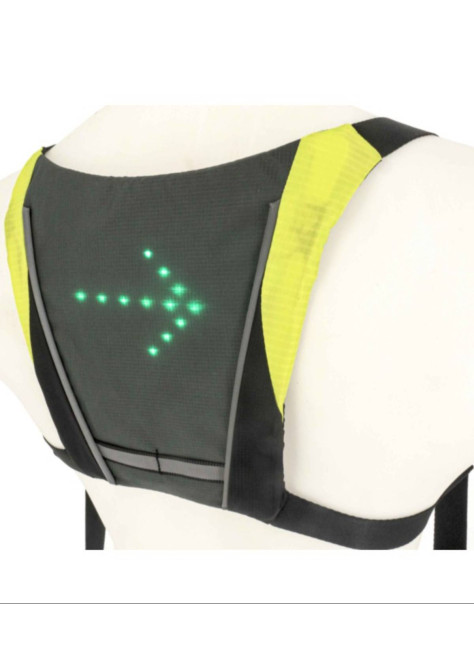Gilet fluo avec clignotants LED - Coolride Gilet fluo avec clignotants LED - Coolride