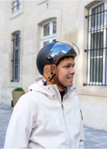 Tandem Light bicycle helmet with visor - Marko