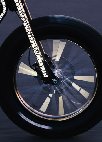 Bicycle rack stickers - Reflective Berlin